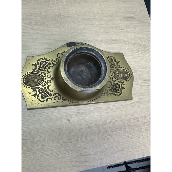 Art Nouveau Bradley & Hubbard Bronze Inkwell and Ink Blotter - Picture 11 of 14